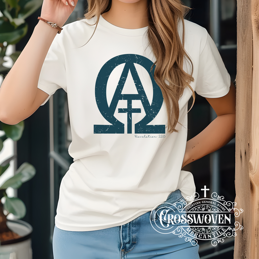 He is the Alpha and Omega - Scripture T-Shirt