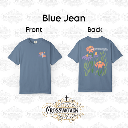Isaiah 40:8 Floral Tee Scripture T-Shirt